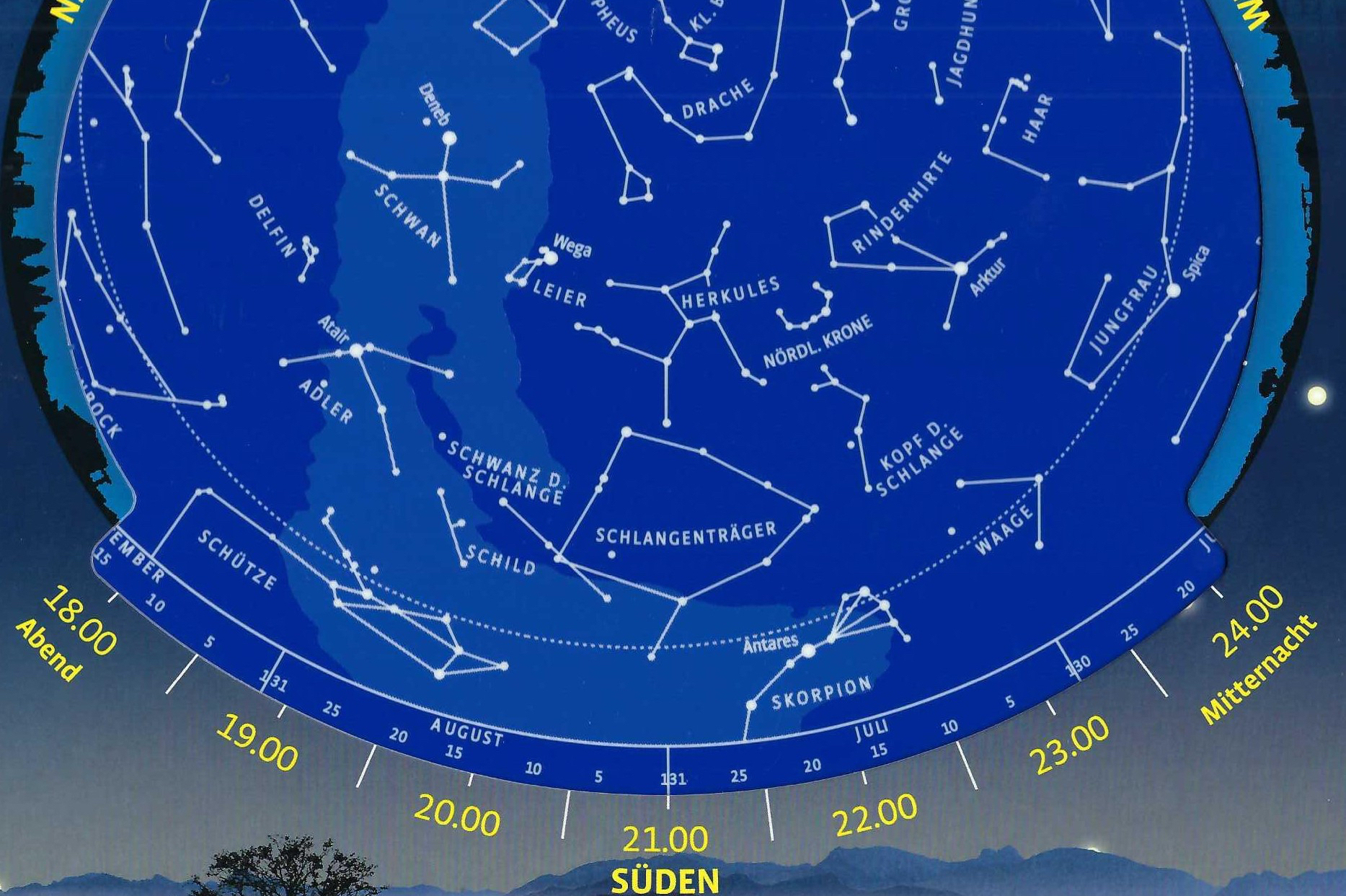 Sternhimmel Juli