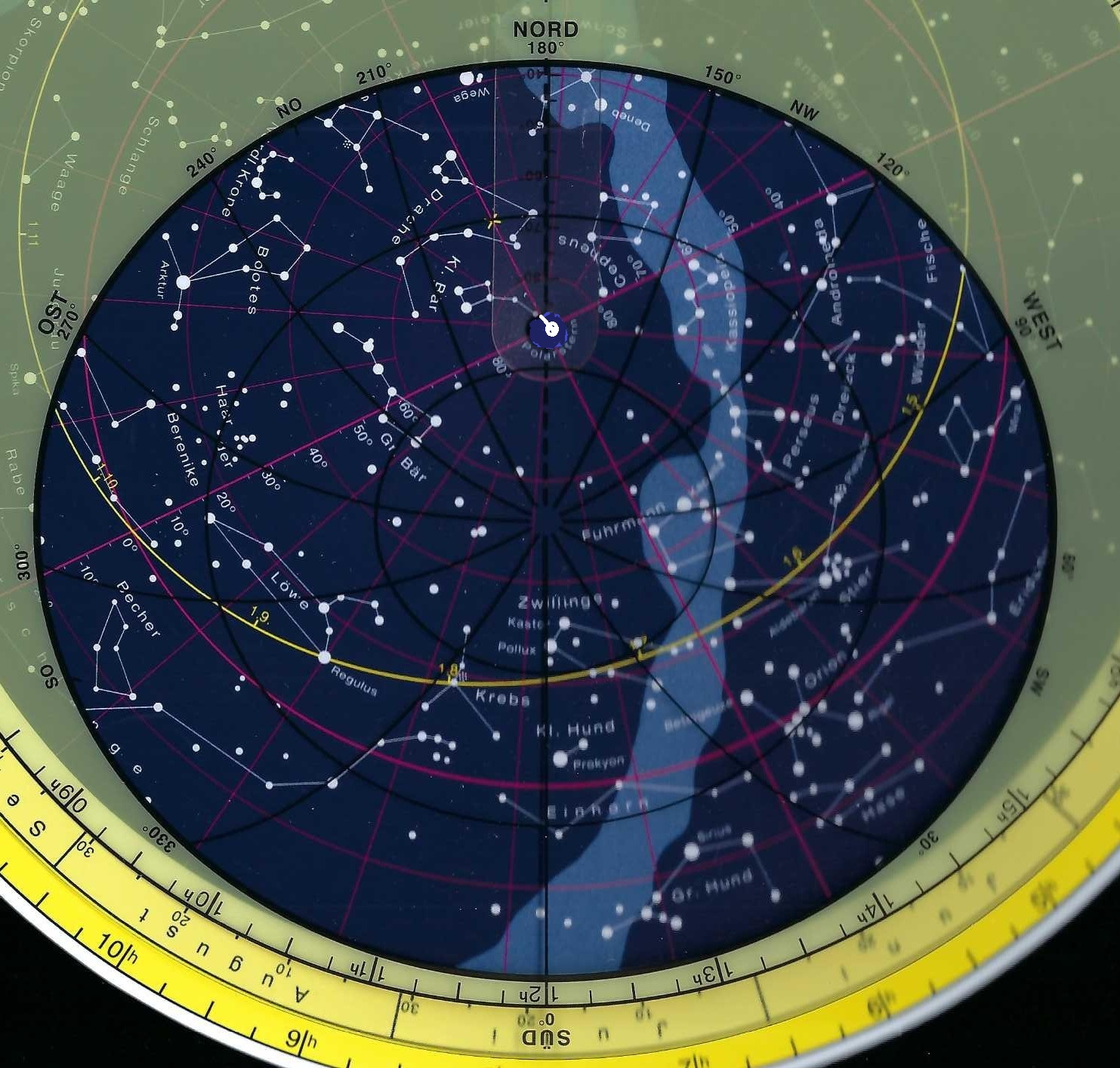 sternenhimmel februar