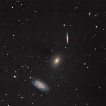 Draco Triplett (NGC 5981, 5982, 5985) • Aufnahme B.M. | Teleskop: PlaneWave CDK17 - 17 f/6,8 Astrograph • Doerffel Sternwarte