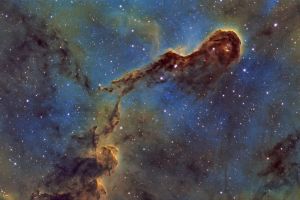 IC1396 Elefantenruesselnebel in Hubble Palette • Aufnahme B.M. | Teleskop: PlaneWave CDK17 - 17 f/6,8 Astrograph • Doerffel Sternwarte