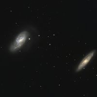 Leo-Triplett (M65 & M66) Sternbild  Löwe • Entfernung ca. 35 Mio. Lichtjahre | Aufnahme: B.M. • Doerffel Sternwarte©