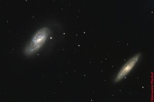 Leo-Triplett (M65 & M66) Sternbild  Löwe • Entfernung ca. 35 Mio. Lichtjahre | Aufnahme: B.M. • Doerffel Sternwarte©