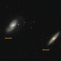 Leo-Triplett (M65 & M66) Sternbild  Löwe • Entfernung ca. 35 Mio. Lichtjahre | Aufnahme: B.M. • Doerffel Sternwarte©
