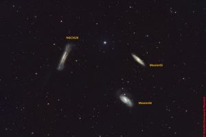 Leo-Triplett (M65, M66 & NGC3628) Sternbild  Löwe • Entfernung ca. 35 Mio. Lichtjahre | Aufnahme: B.M. • Doerffel Sternwarte©