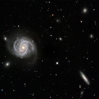 Messier100 & NGC4312 im Sternbild Haar der Berenike • Aufnahme: B.M. | Teleskop: PlaneWave CDK17 - 17 f/6,8 Astrograph • Doerffel Sternwarte©