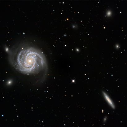 Messier100 & NGC4312 im Sternbild Haar der Berenike &bull; Aufnahme: B.M. | Teleskop: PlaneWave CDK17 - 17 f/6,8 Astrograph &bull; Doerffel Sternwarte&copy;