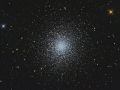Messier13 (Kugelsternhaufen) Sternbild Herkules • Entfernung ca. 25000 Lichtjahre | Teleskop CDK17inch - 1Std. belichtet | Aufnahme: B.M. / teilweise R.S. • Doerffel Sternwarte©