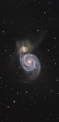 Messier 51 (M51) Whirlpool Galaxie | 370min belichtet • Aufnahme B.M. | Teleskop: PlaneWave CDK17 - 17 f/6,8 Astrograph • Doerffel Sternwarte