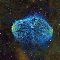 NGC6888 im Sternbild Schwan • Aufnahme: (RGB SHO) B.M. | Teleskop: PlaneWave CDK17 - 17 f/6,8 Astrograph • Doerffel Sternwarte