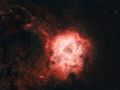 Rosettennebel (NGC 2237 / NGC2244 - diffuser Emissionsnebel mit eingebettetem offenen Sternhaufen) - Sternbild Einhorn • Entfernung ca. 5400 Lichtjahre | Teleskop Refractor 4inch | Aufnahme: B.M. • Doerffel Sternwarte©