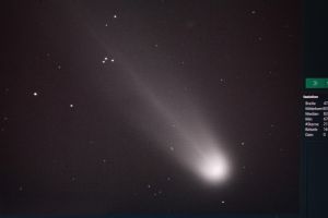 Komet C/2025 A6 Lemmon | Aufnahme Details: Teleskop CDK17 fokal | Bildschirmfoto 18.10.2025 19:31Uhr MESZ  R.S. Komet C/2025 A6 Lemmon | Aufnahme Details: Teleskop CDK17 fokal | Bildschirmfoto 18.10.2025 19:31Uhr MESZ  R.S.