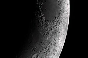Halbmond ca. 1/4, Mare Crisium • Aufnahme B.M. | Teleskop: TEC APO 160 f/7 Fl. Apo • Doerffel Sternwarte