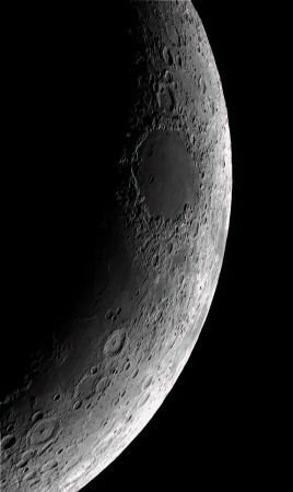 Halbmond ca. 1/4, Mare Crisium • Aufnahme B.M. | Teleskop: TEC APO 160 f/7 Fl. Apo • Doerffel Sternwarte Halbmond ca. 1/4, Mare Crisium • Aufnahme B.M. | Teleskop: TEC APO 160 f/7 Fl. Apo • Doerffel Sternwarte