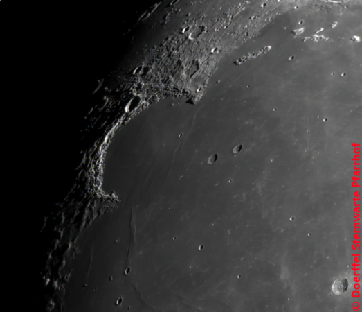 Sinus Iridum - goldener Henkel • Aufnahme B.M. / R.S. | Teleskop: TEC APO 160 f/7 Fl. Apo • Doerffel Sternwarte© Sinus Iridum - goldener Henkel • Aufnahme B.M. / R.S. | Teleskop: TEC APO 160 f/7 Fl. Apo • Doerffel Sternwarte©