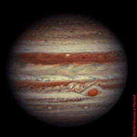 Jupiter im März 2025 • Aufnahme B.M. / R.S. | Teleskop: TEC APO 160 f/7 Fl. Apo mit ADK von Greatstar • Doerffel Sternwarte©